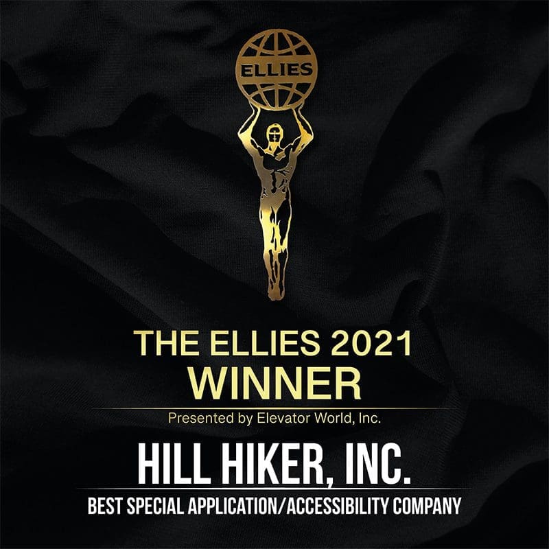 Elevator World 2021 Ellies elevator industry award winner - best special application / accessibility company