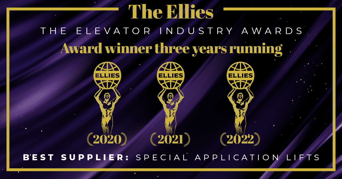 Third Ellie Awards as Best Supplier: Special Application Lifts