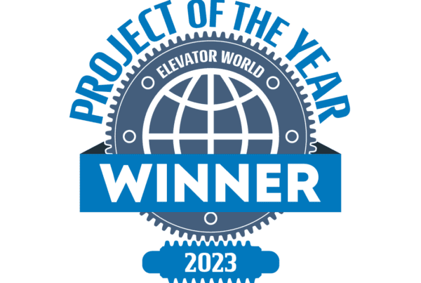 Hill Hiker 2023 Elevator World Project of the Year Award Winner Badge for Inclined Elevators Category