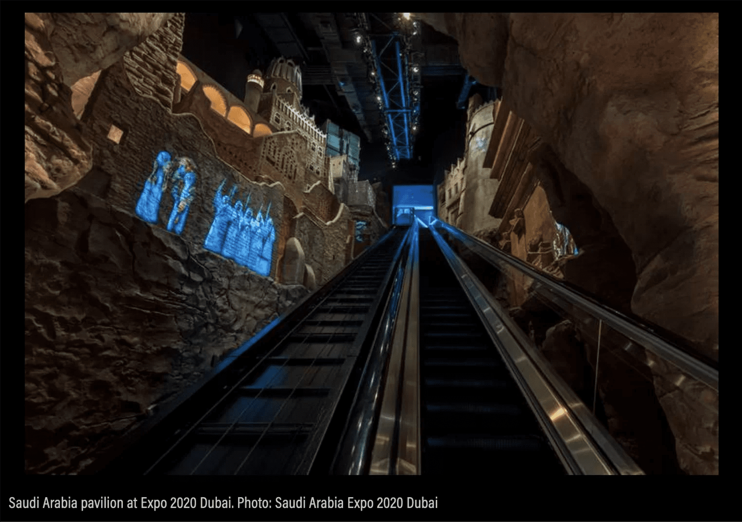 Hill Hiker Inclined Elevator project at the Dubai EXPO 2020 in the Kingdom of Saudi Arabia Pavilion