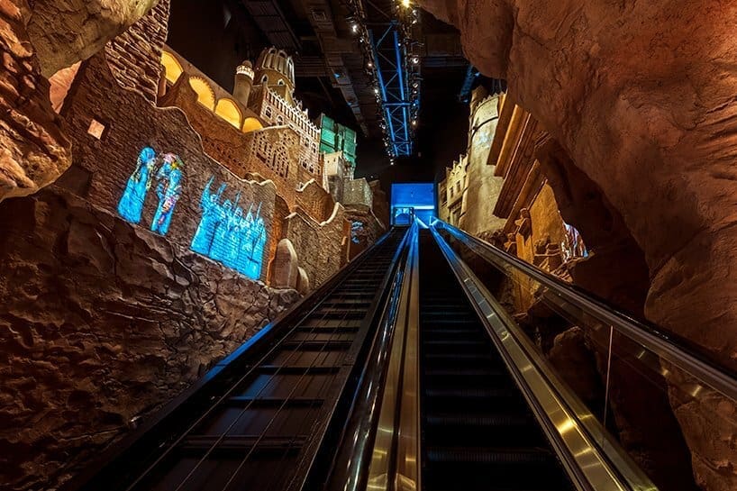 Saudi Arabia pavilion expo 2020 tram hoistway