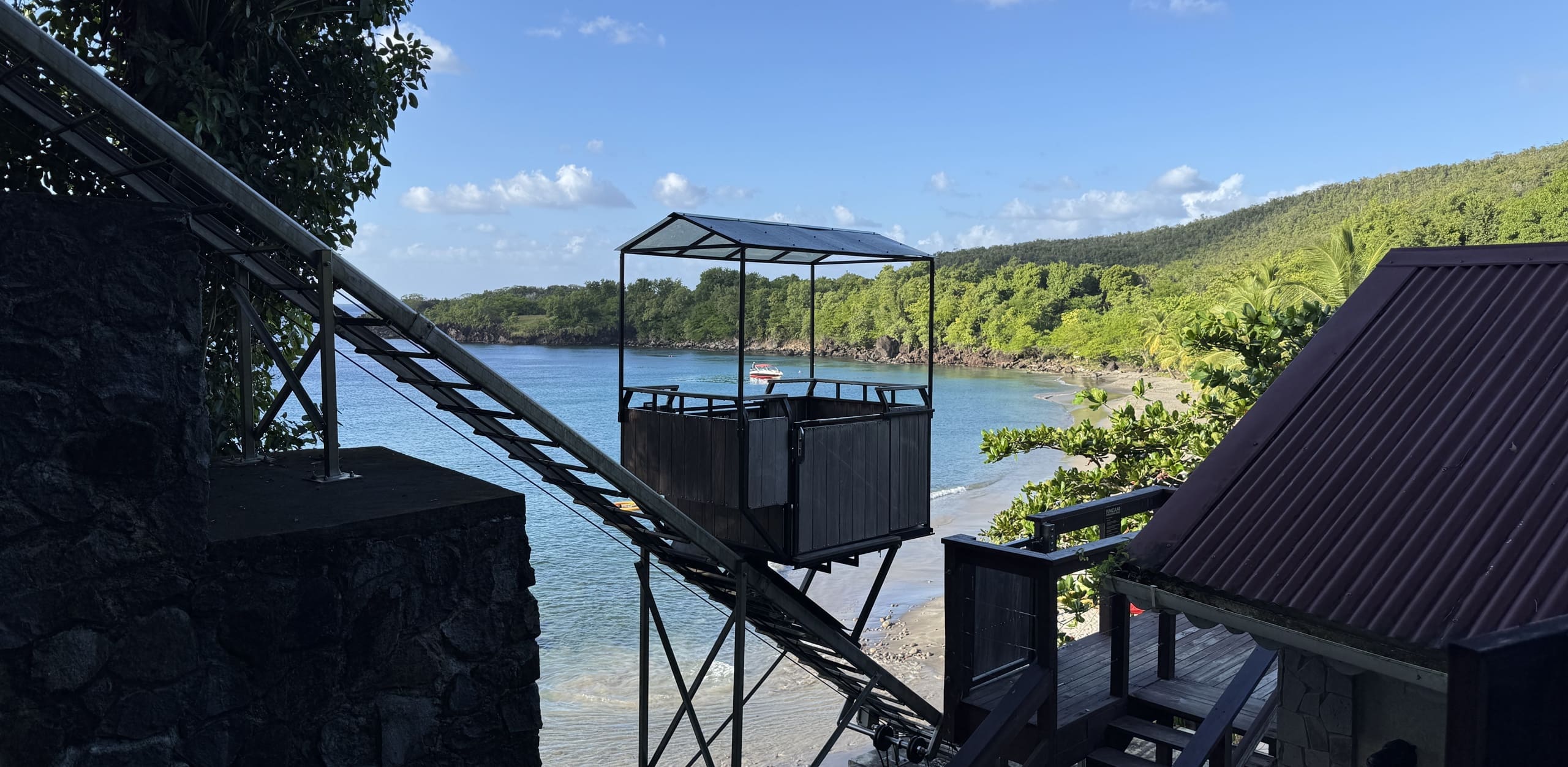 Hill Hiker® commercial elevator trams are great for hillside resort properties providing effortless access for guests