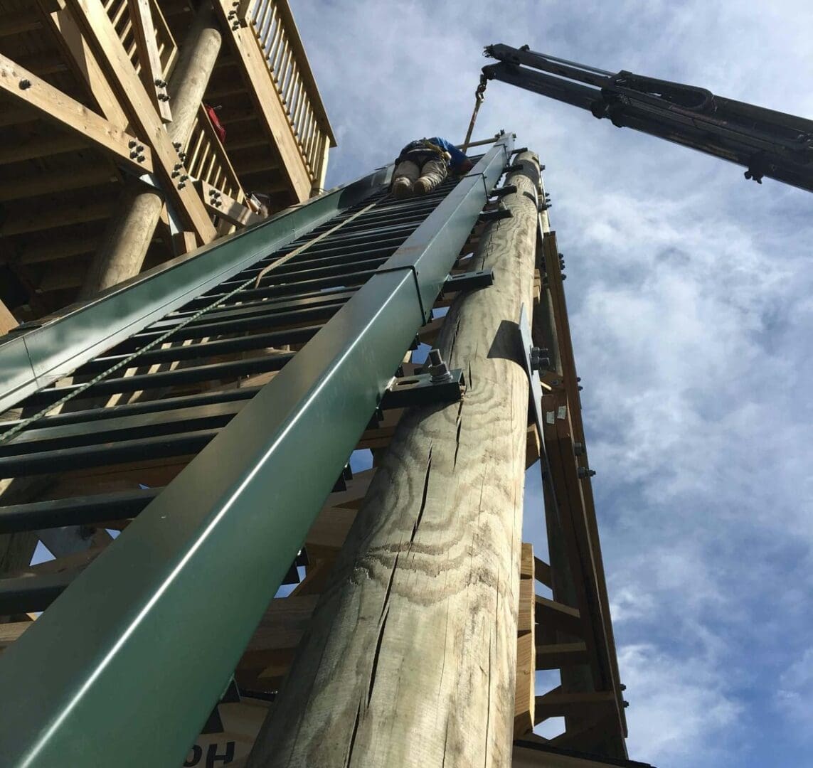 Hill Hiker inclined elevator track rail installation