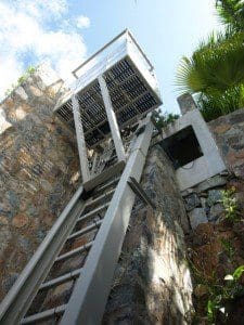 Steepest Hill Hiker® funicular: 80 degrees incline in St. Thomas, USVI