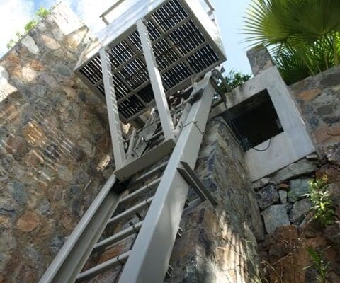 Steepest Hill Hiker® funicular: 80 degrees incline in St. Thomas, USVI