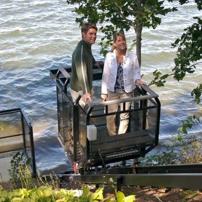 Hill Hiker residential inclined tram on Lake Minnetonka, MN