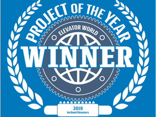 Hill Hiker 2019 Inclined Elevators Elevator World Project of the Year Award Winner