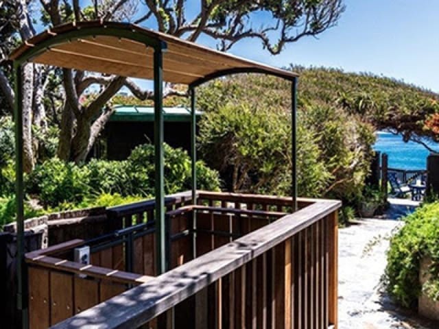 Custom private funicular trolley to Malibu beach in California by Hill Hiker